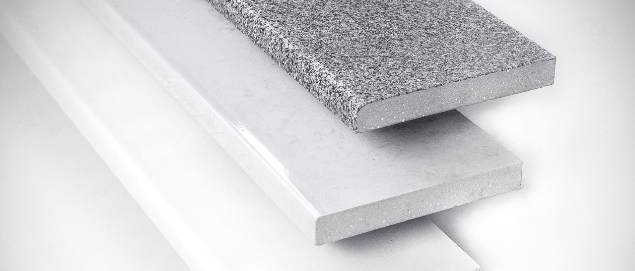Helopal Fensterbänke Classic vereinen Design und Funktion für innen und außen mit individuellen Formen und Oberflächen
