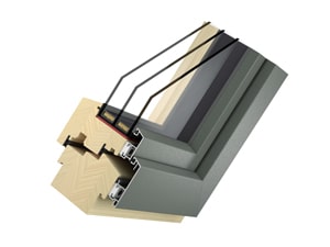 Querschnitt Holz-Aluminium-Fenster Big Typ Solid