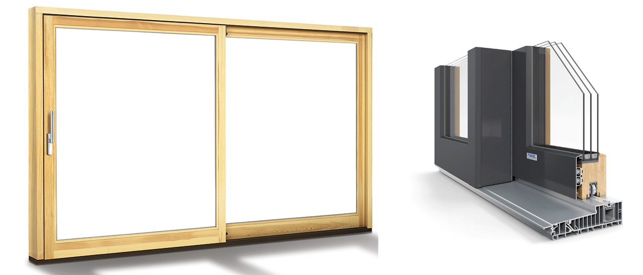 Holz-Aluminium Hebe-Schiebetüren