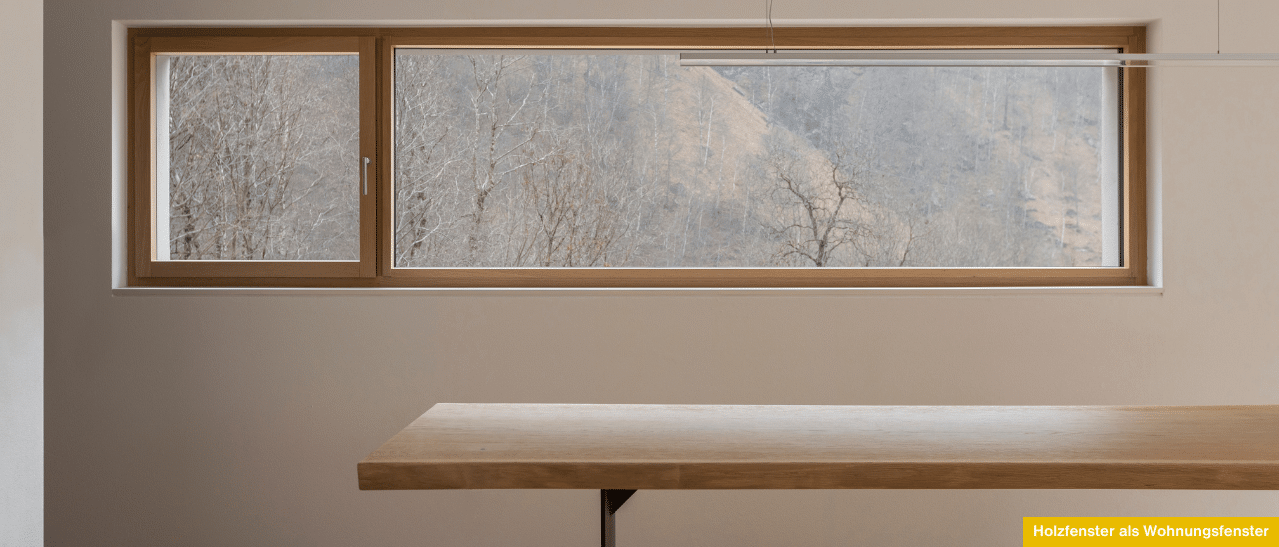 Holzfenster als Wohnungsfenster sorgen für gemütliches Ambiente, optimale Wärmedämmung und natürlichen Charme im Wohnraum.