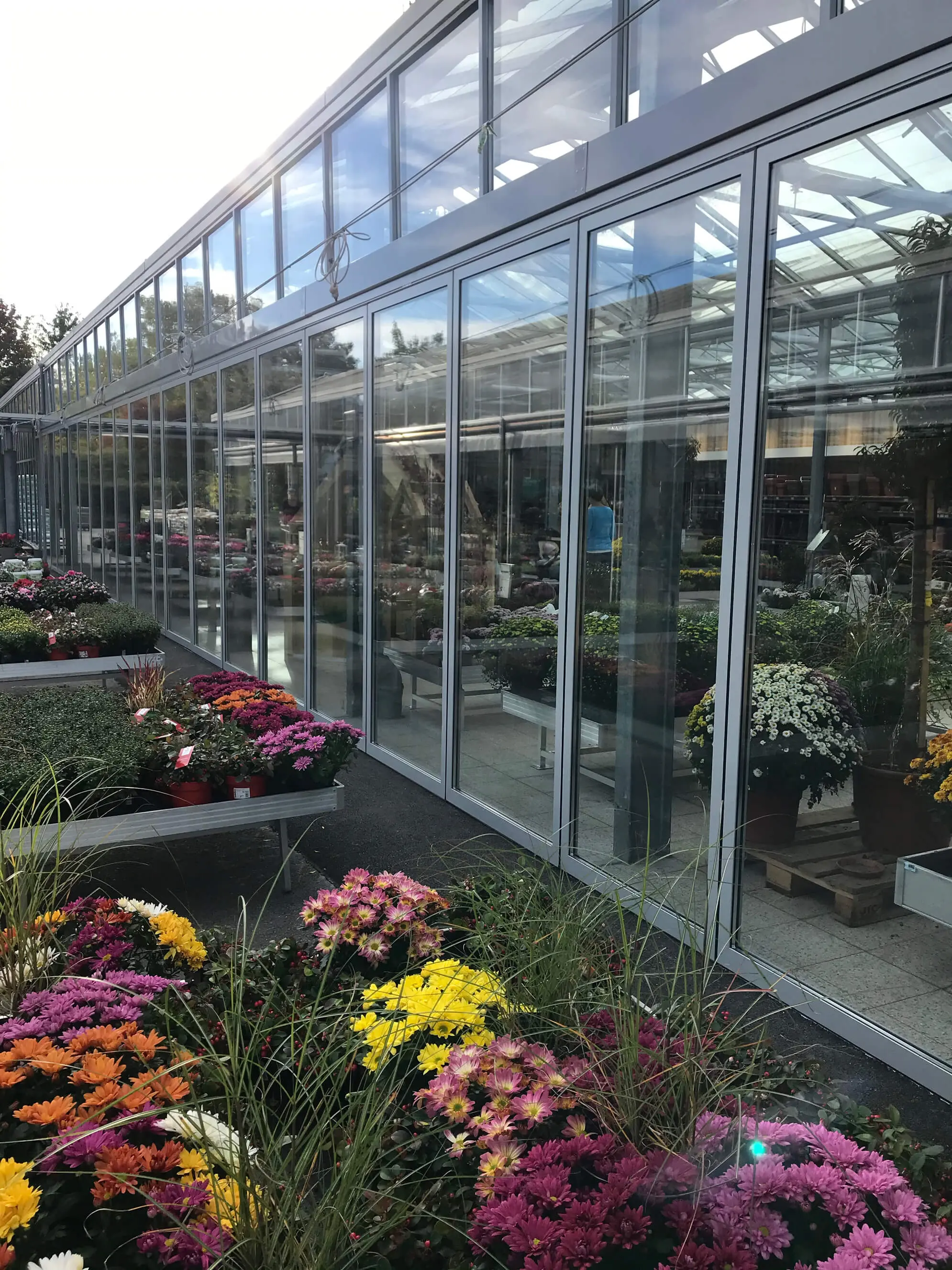 Horizontal-Schiebesystem für Gewächshaus Gartencenter