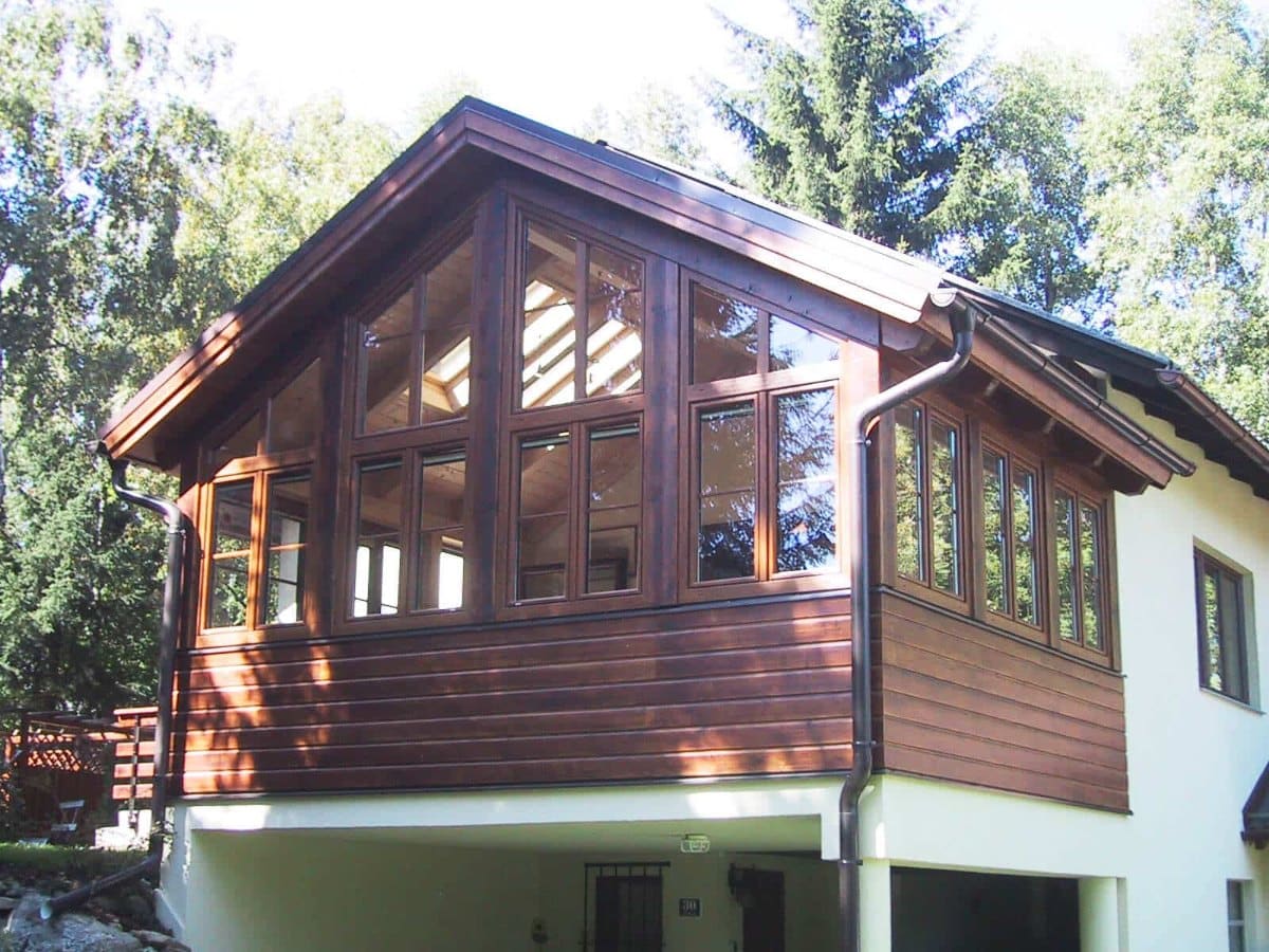 Kunststofffenster in Holzoptik, Referenzprojekt von Fenster Schmidinger