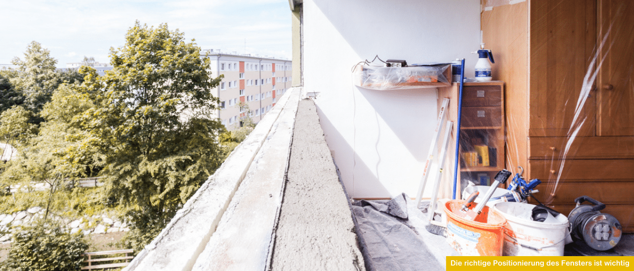Lassen Sie sich beraten, damit die optimale Positionierung der Fenster in vorbereiteter Maueröffnung mit sicherer Dämmung und Dichtigkeit gelingt.