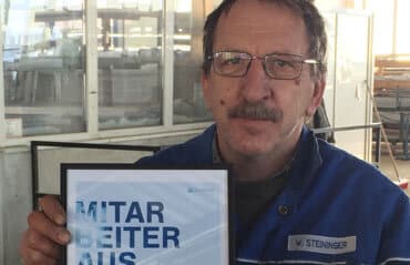 Mitarbeiterauszeichnung Willi Steininger