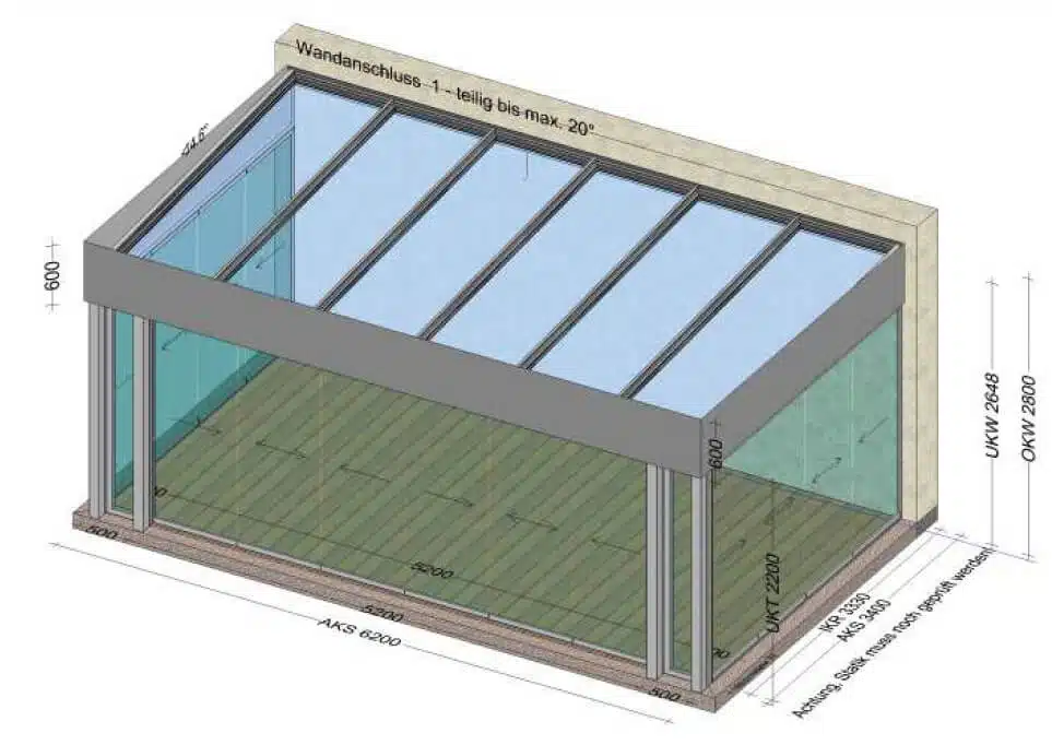 Moderner Sommergarten Aluminium