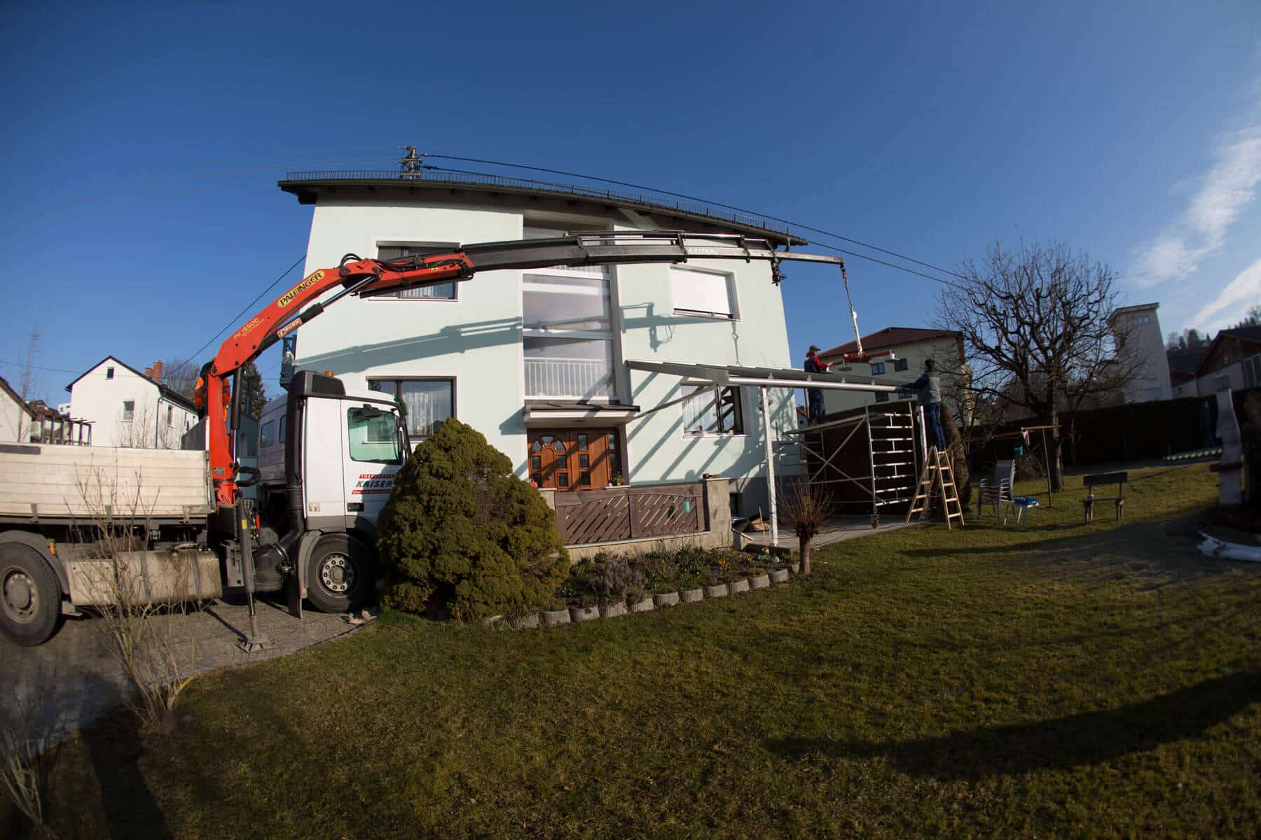 Montage Terrassenüberdachung