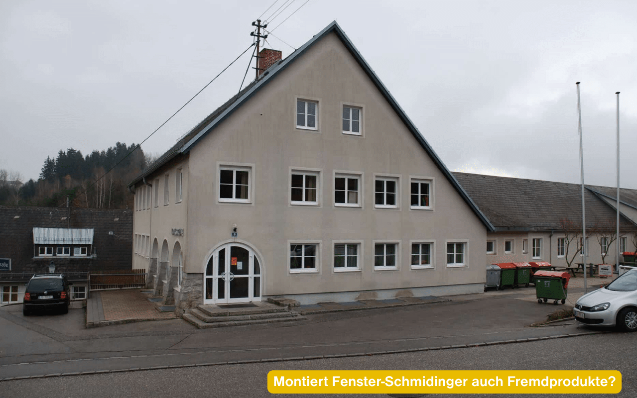 Montiert Fenster-Schmidinger auch Fremdprodukte? Volksschule nach dem Fenstertausch