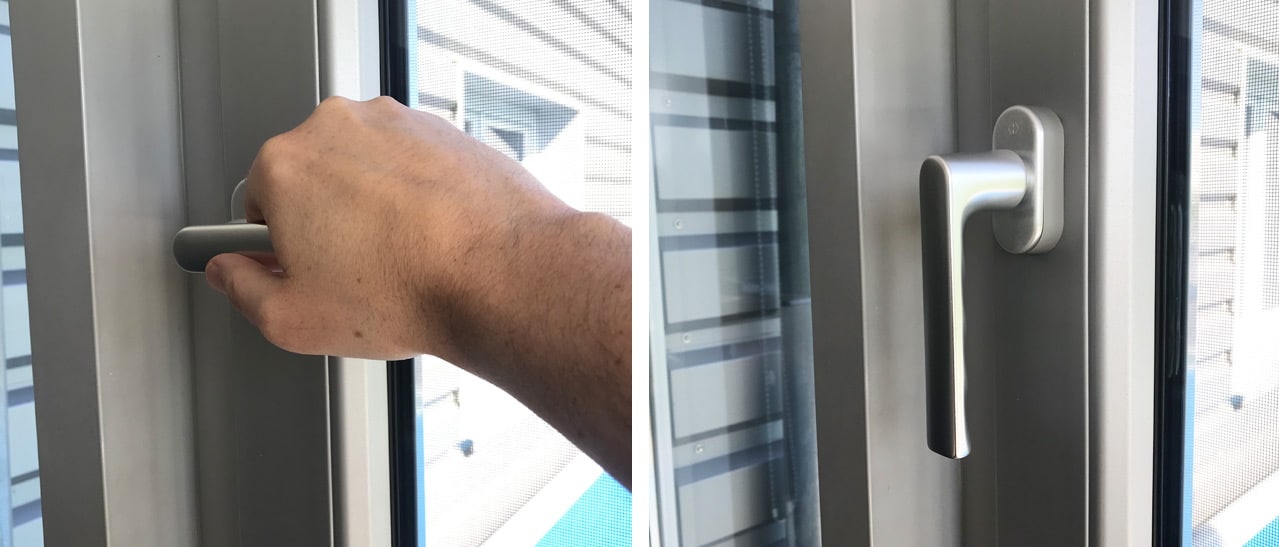 Neuer Fenstergriff montiert