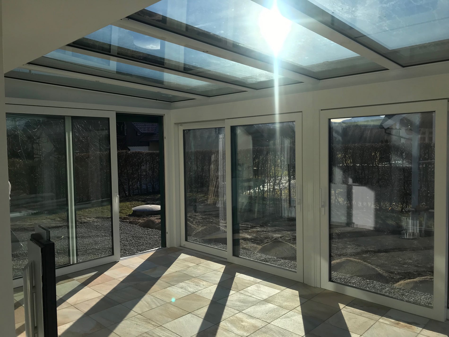 Neuer Wohnwintergarten in Mondsee OÖ montiert