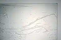Ornamentglas Gothik weiß
