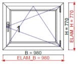 Preis Badezimmerfenster 98 x 77 