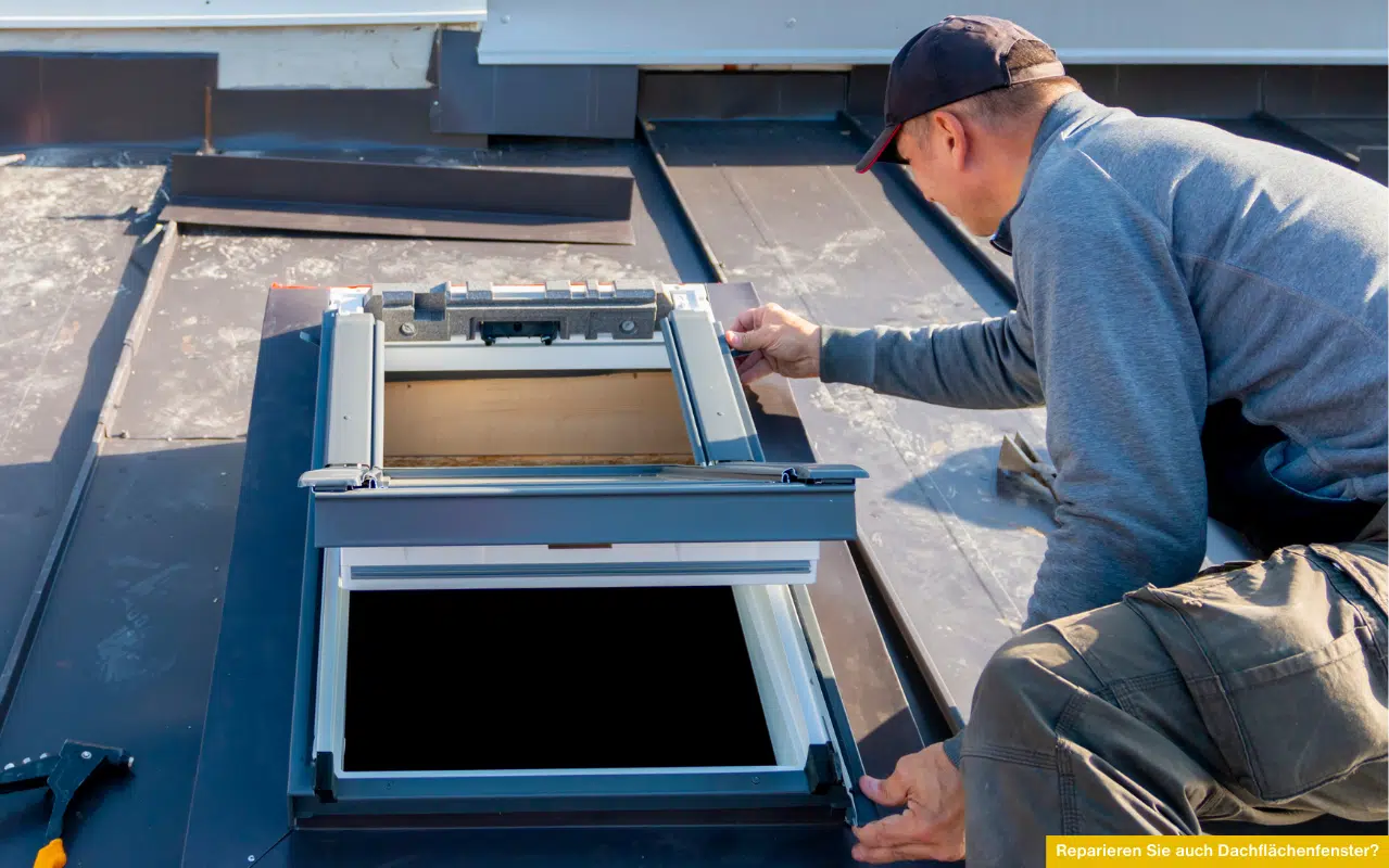 Reparieren Sie auch Dachflächenfenster? Fachgerechte Wartung oder Sanierung von Dachflächenfenstern führen wir nicht durch.