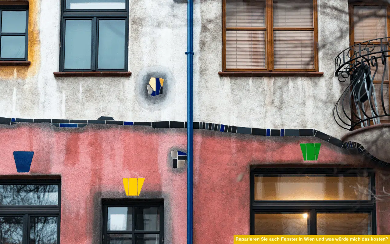 Reparieren Sie auch Fenster in Wien und was würde mich das kosten Außenfassade mit Fenstern und Türen in Wien.