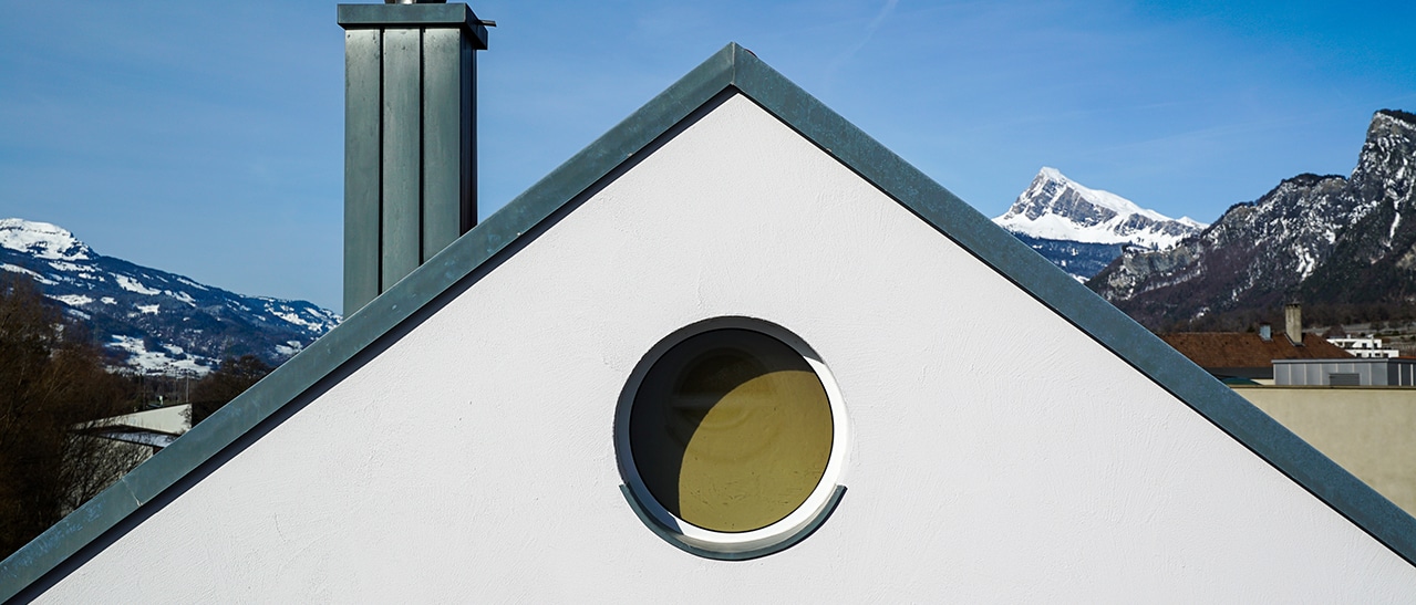Runde Fenster passen für moderne Häuser und für Altbauten
