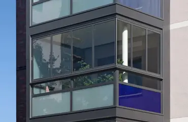 Schiebe-Dreh Schallschutzverglasung Balkon