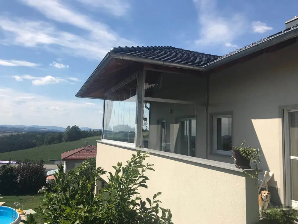 Schiebe-Dreh-Systeme - Windschutz für Terrasse