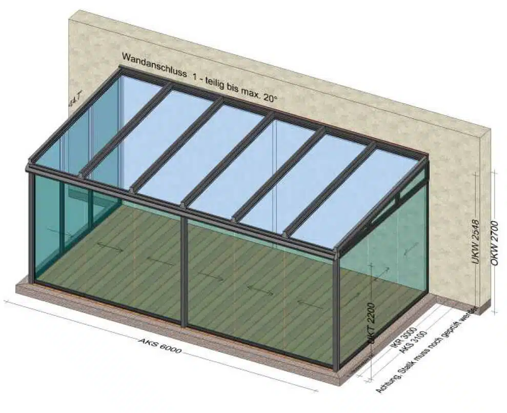 Schiebesysteme für Wintergarten