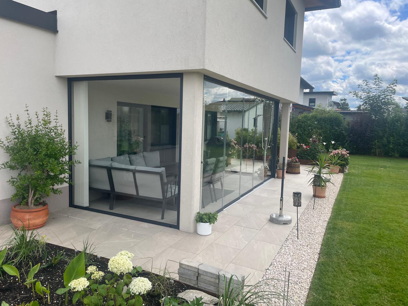 Schiebesysteme nach Maß für die Terrasse