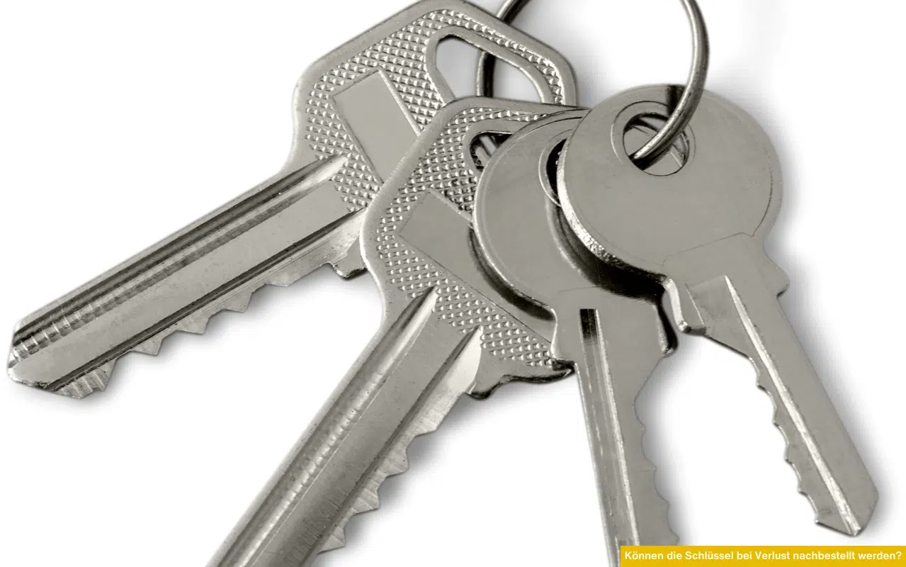 Schlüsselbund Nahaufnahme können die Schlüssel bei Verlust nachbestellt werden, abhängig vom Hersteller der Fenstergriffe.