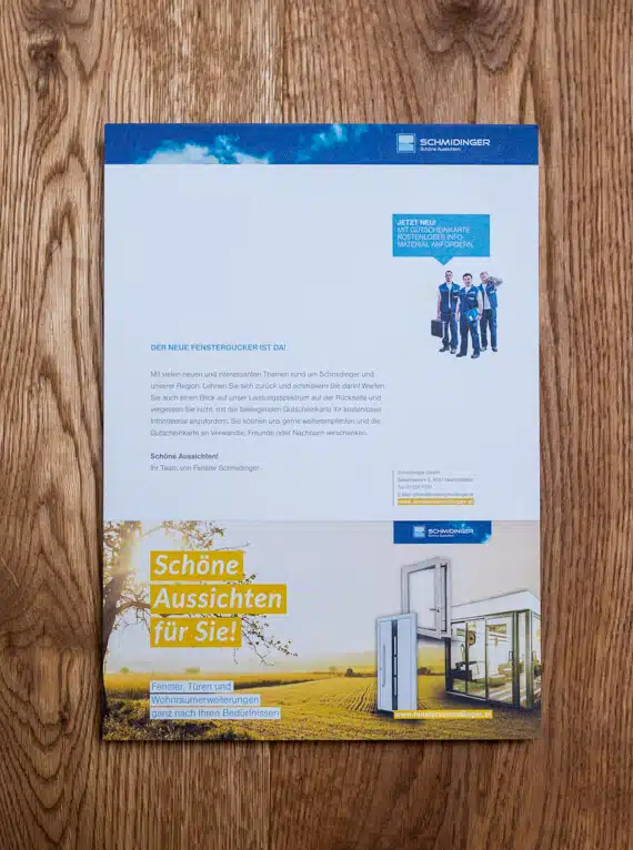Infomaterial bestellen Fenster