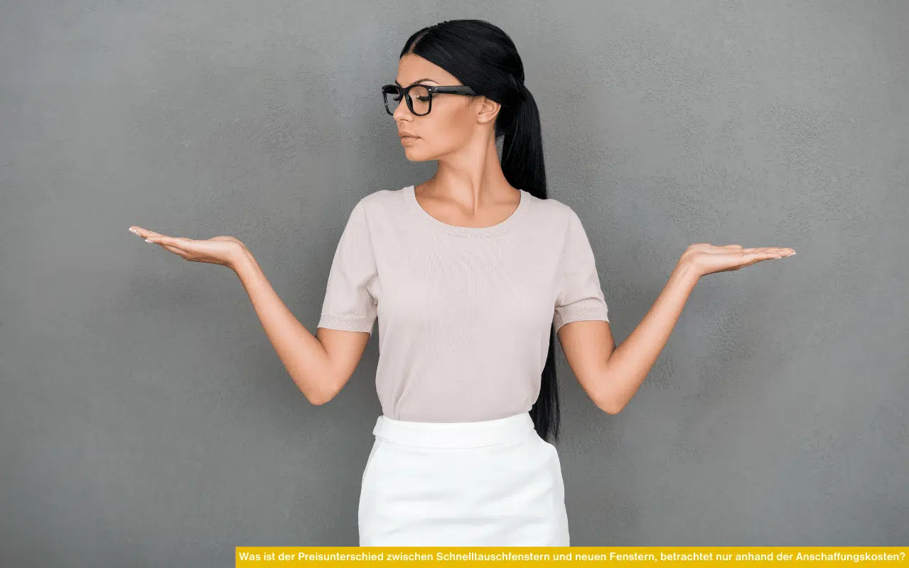 Schnelltauschfenster sind in der Anschaffung rund 10 bis 15 Prozent teurer als neue Standardfenster. Montagekosten können den Unterschied ausgleichen.