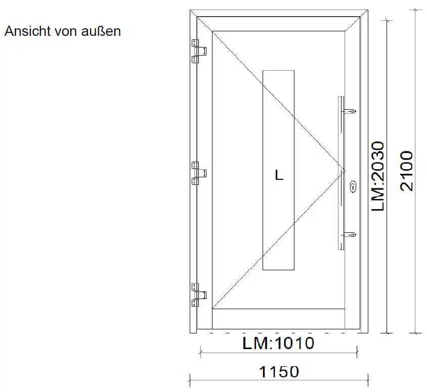 Sicherheitseingangstüre RC3 Ausführung