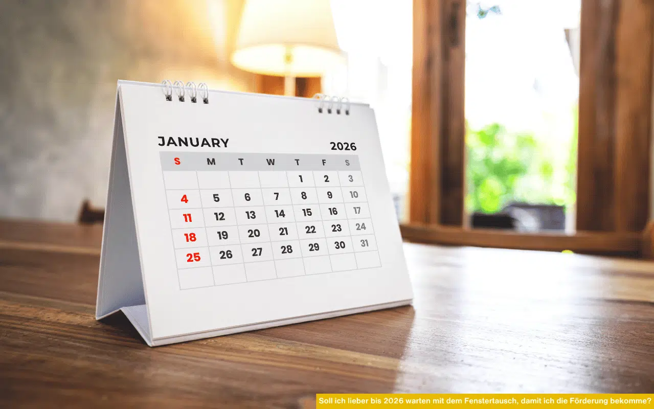 Soll ich lieber bis 2026 warten mit dem Fenstertausch damit ich die Förderung bekomme? Visualisiert Förderbeginn für neue Sanierungsoffensive.