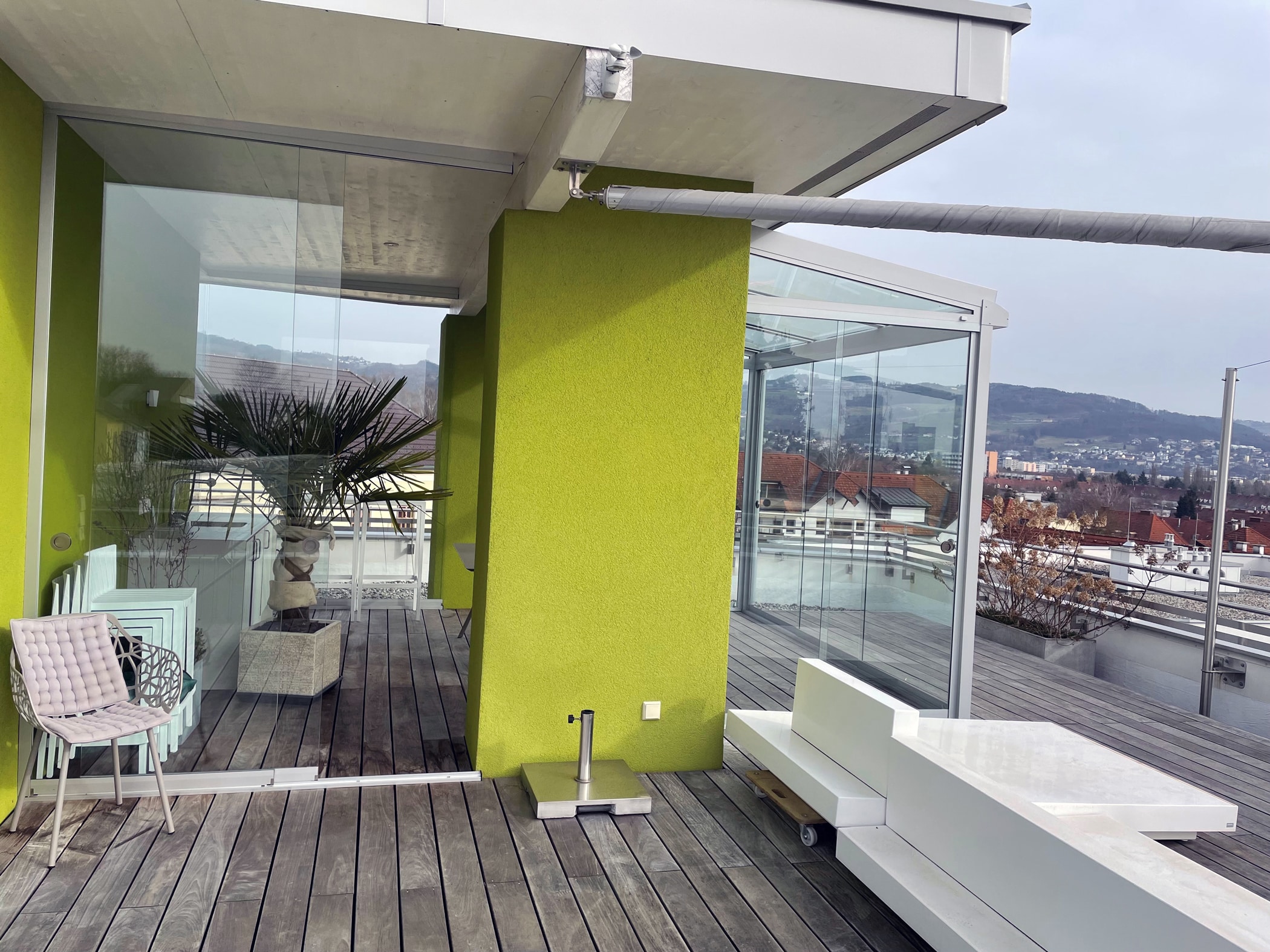 Sommergarten auf Dachterrasse in 4040 Linz