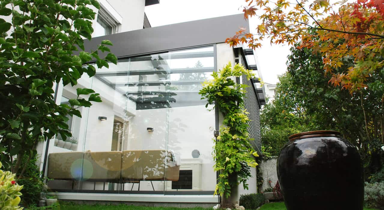 Sommergarten aus Glas