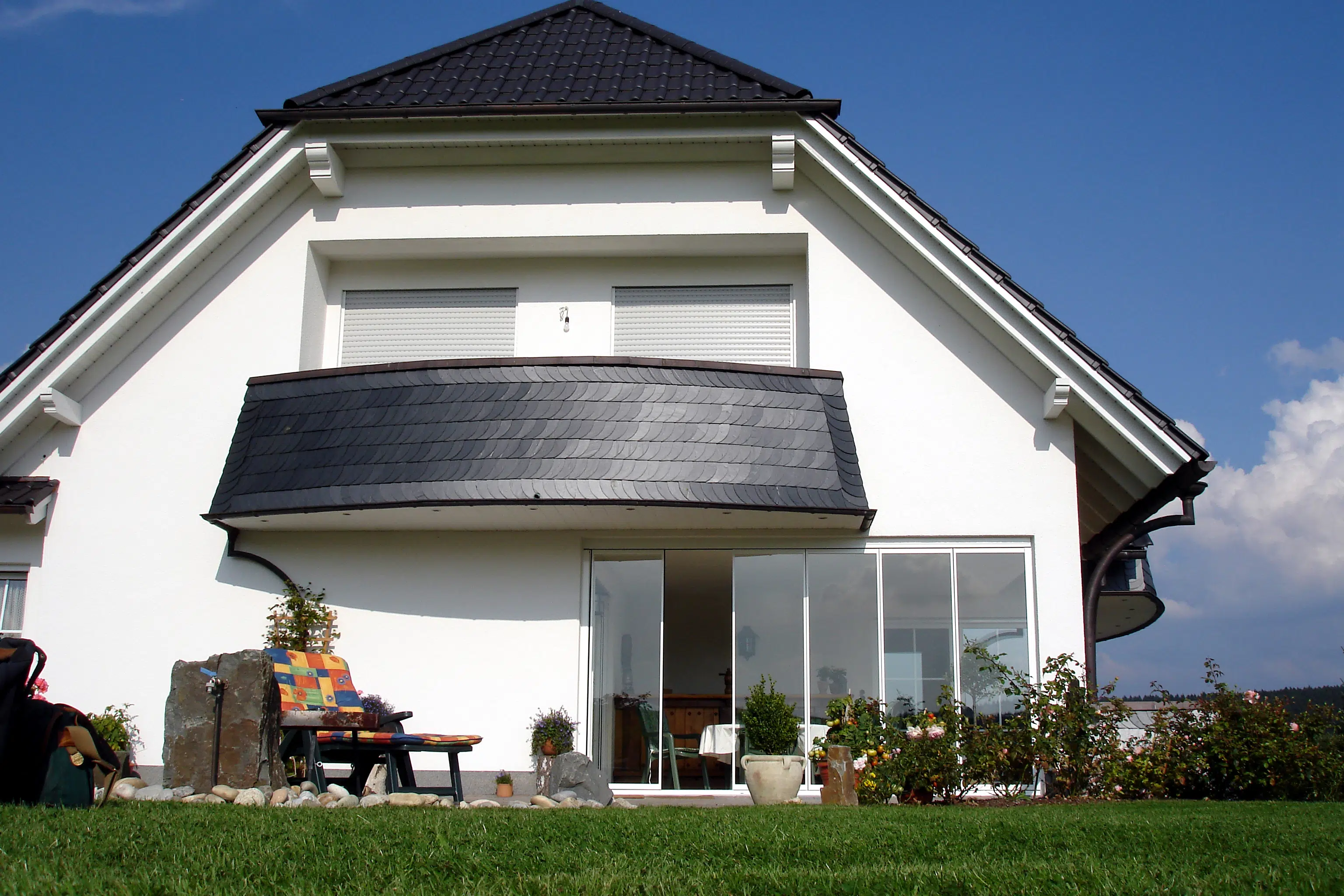 Terrasse vor stärkerem Wind schützen