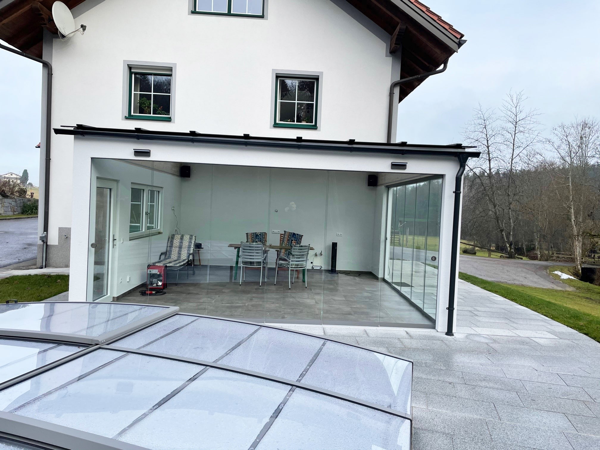 Terrassen Glasschiebeelemente nach Maß