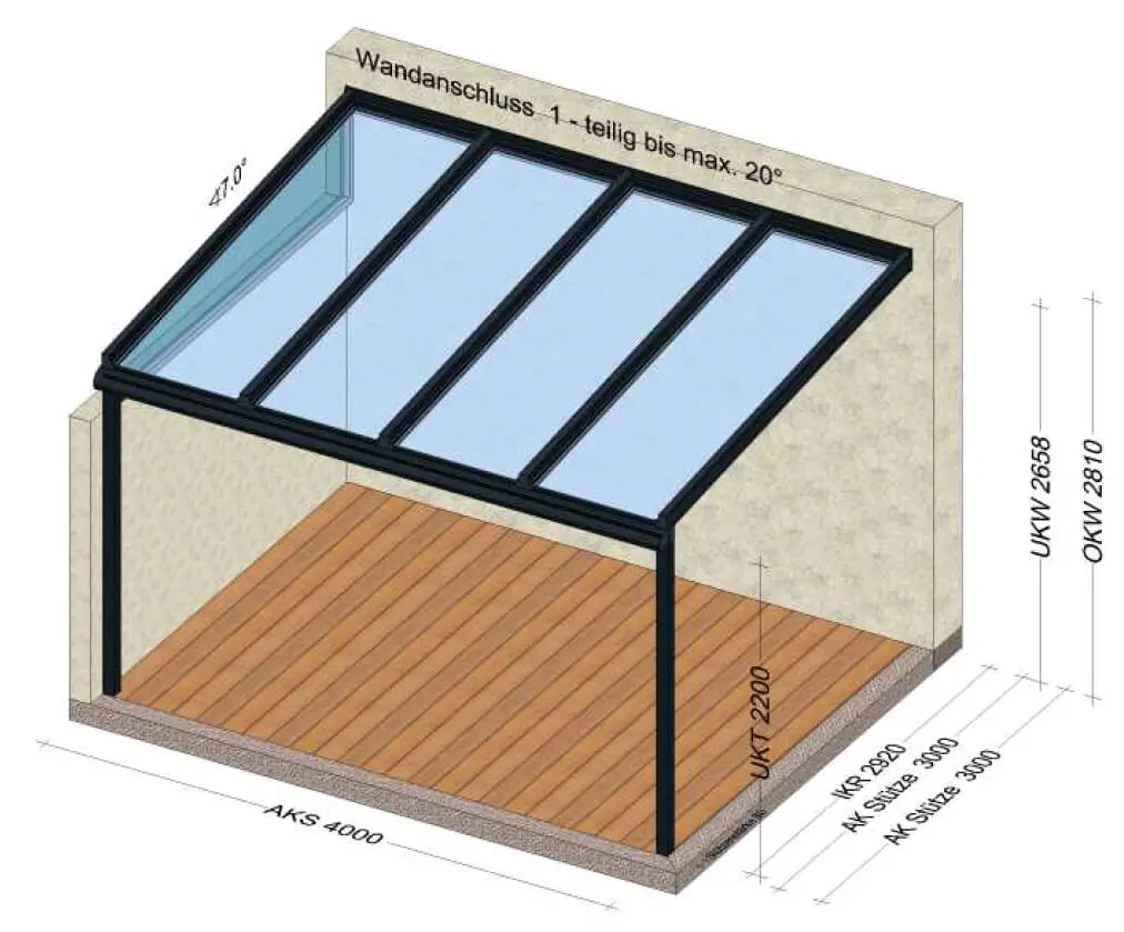 Terrassenüberdachung 4x3