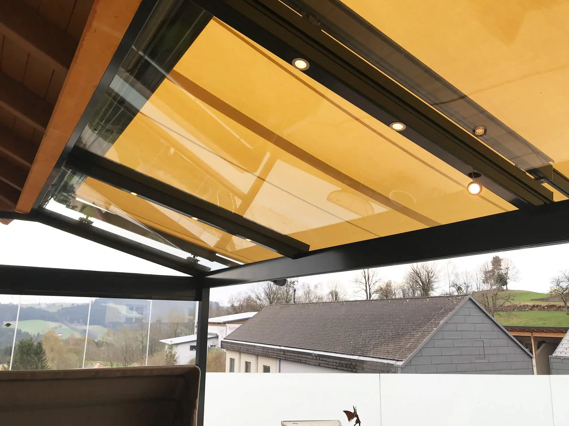 Terrassenüberdachung Glasdach Markise
