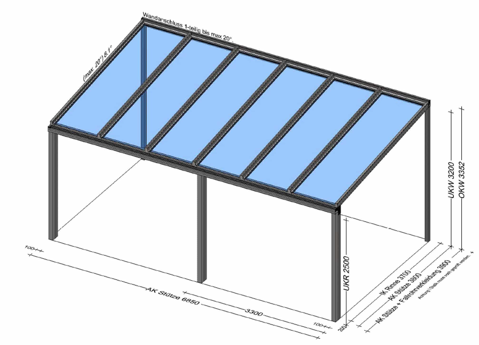 Terrassenüberdachung in Steinhaus bei Wels