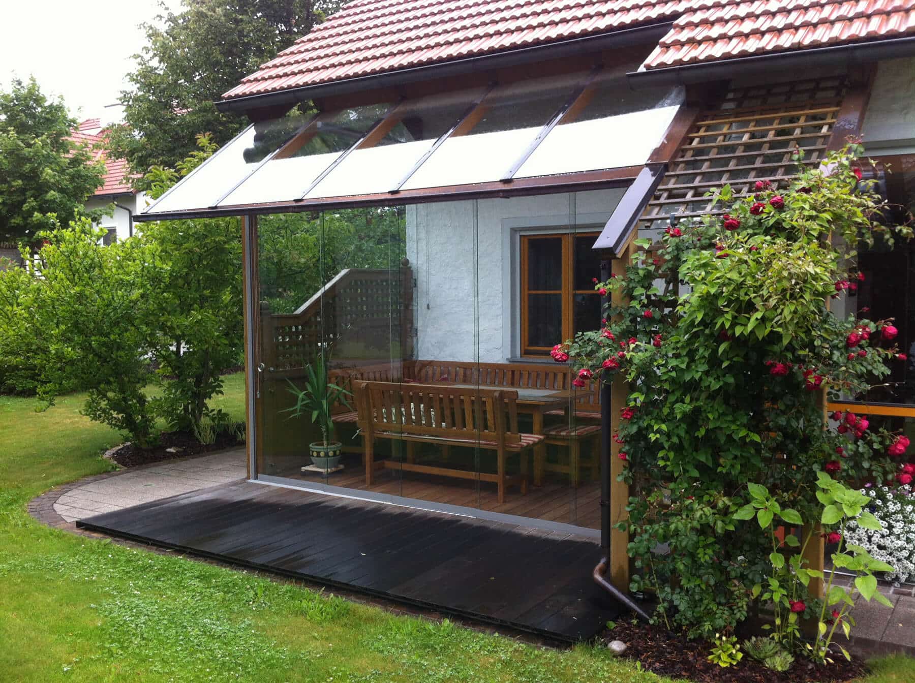 Terrassenüberdachung nachträglich schließen