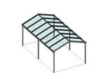 Terrassenüberdachung mit Satteldach