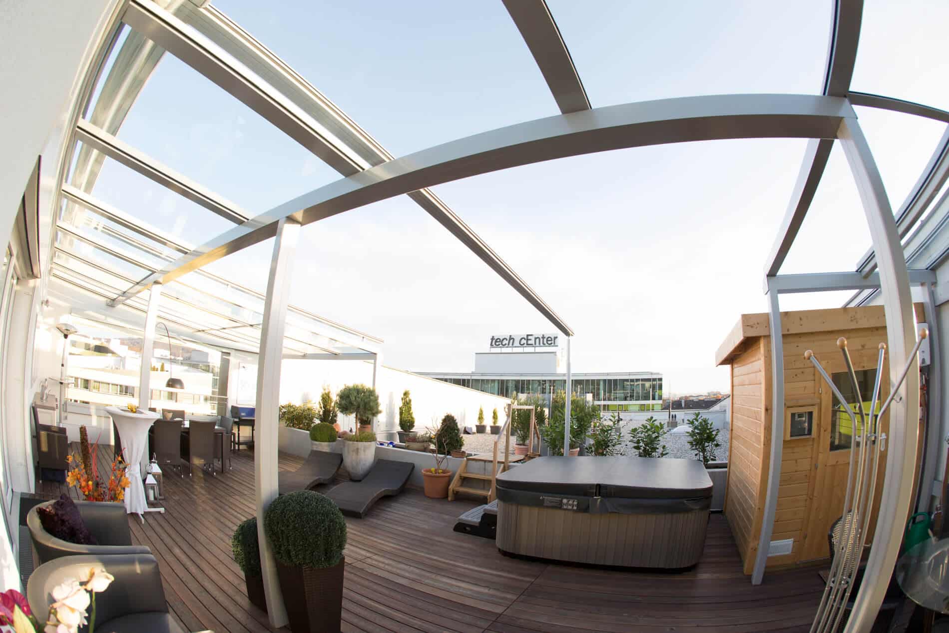 Terrassenüberdachung Wetterschutz