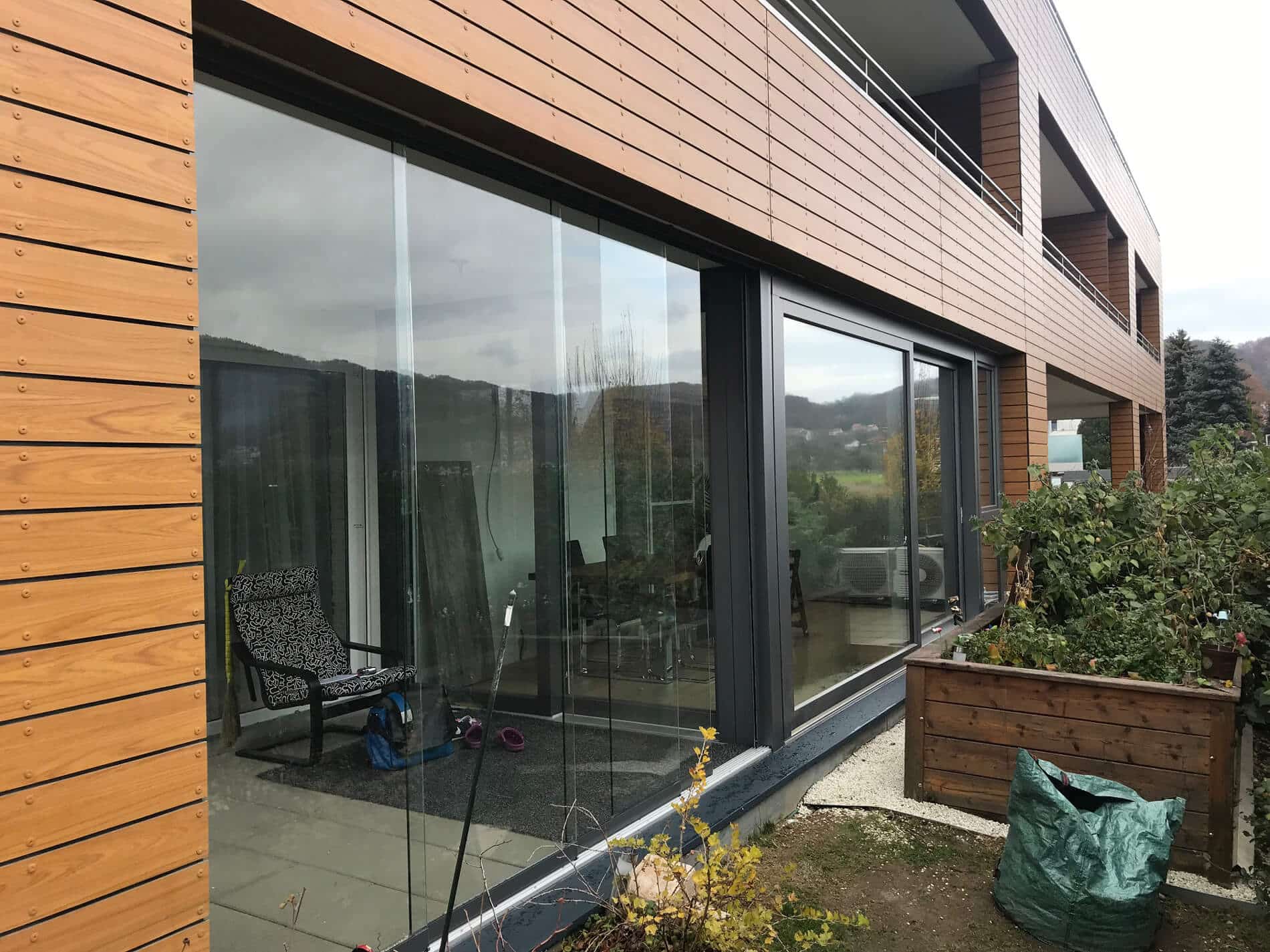 Terrassenverbau schiebbar