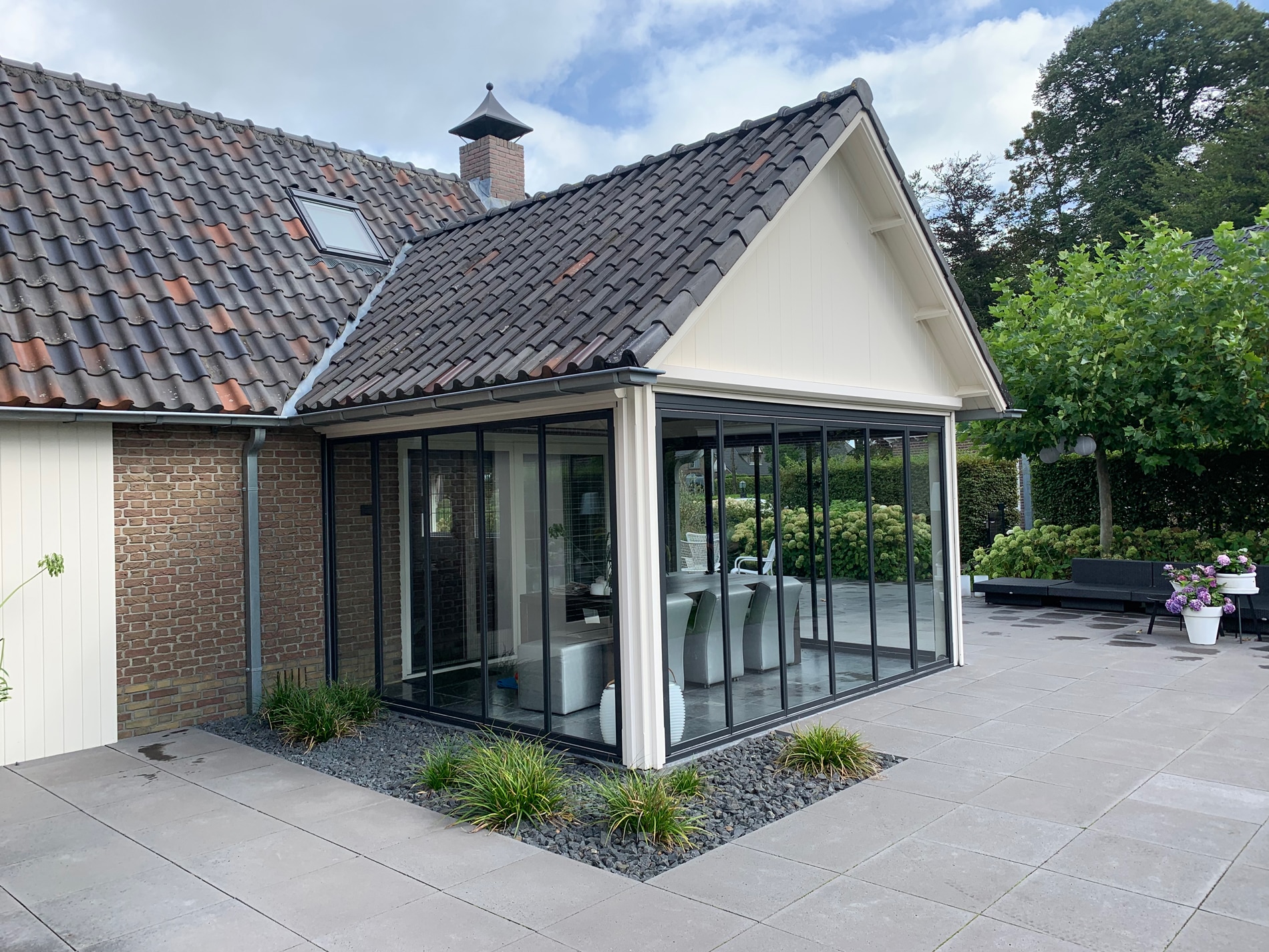 Terrassenverglasung Faltsystem