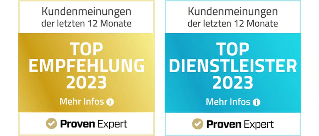 Fenster-Schmidinger: Top Empfehlung 2023 & Top Dienstleister 2023 – Proven Expert Siegel für hervorragende Fenster- und Wintergärten.