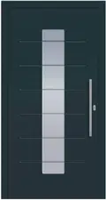 Haustür Modell Wega mit effizientem U-Wert für optimale Wärmedämmung.