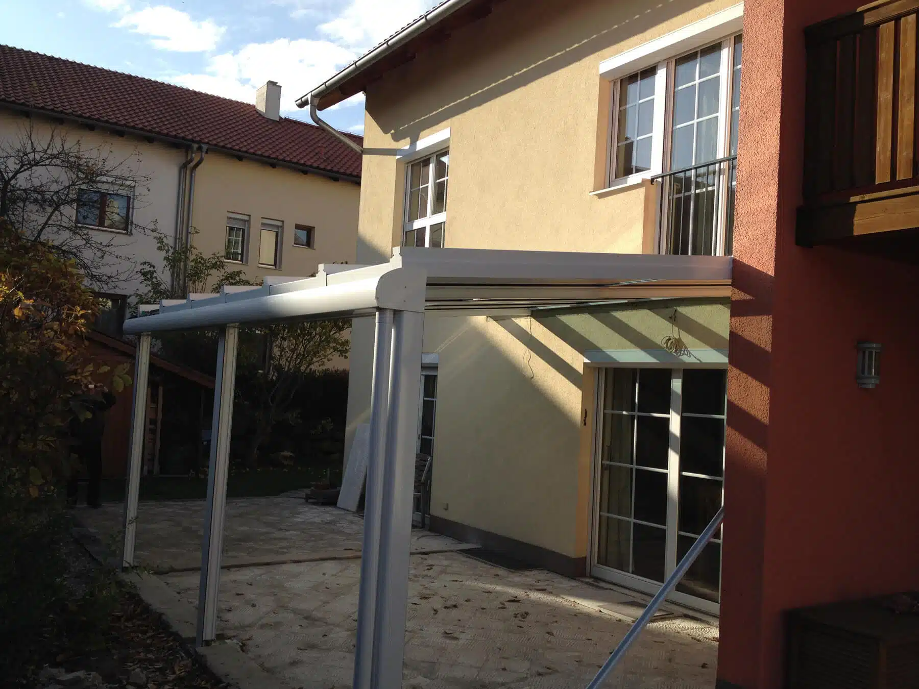 Überdachung Terrasse Aluminium Glas