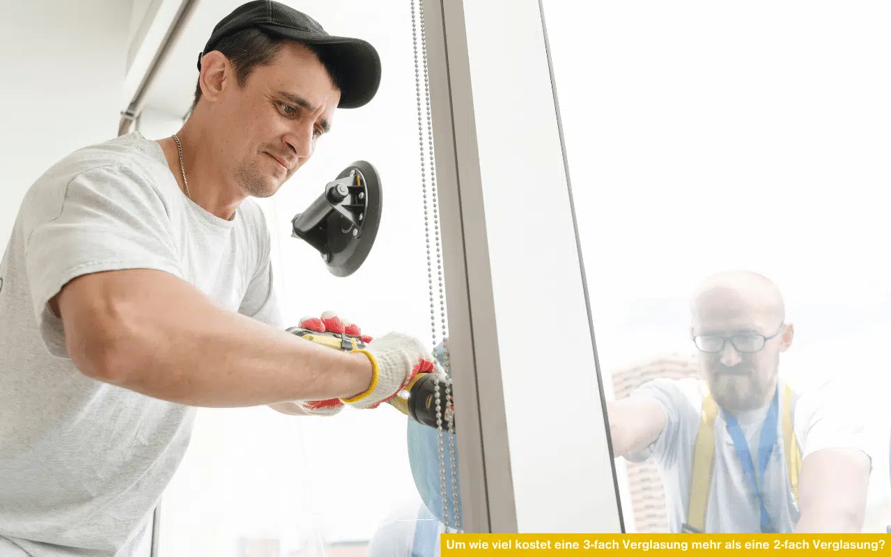 Um wie viel kostet eine 3-fach Verglasung mehr als eine 2-fach Verglasung?