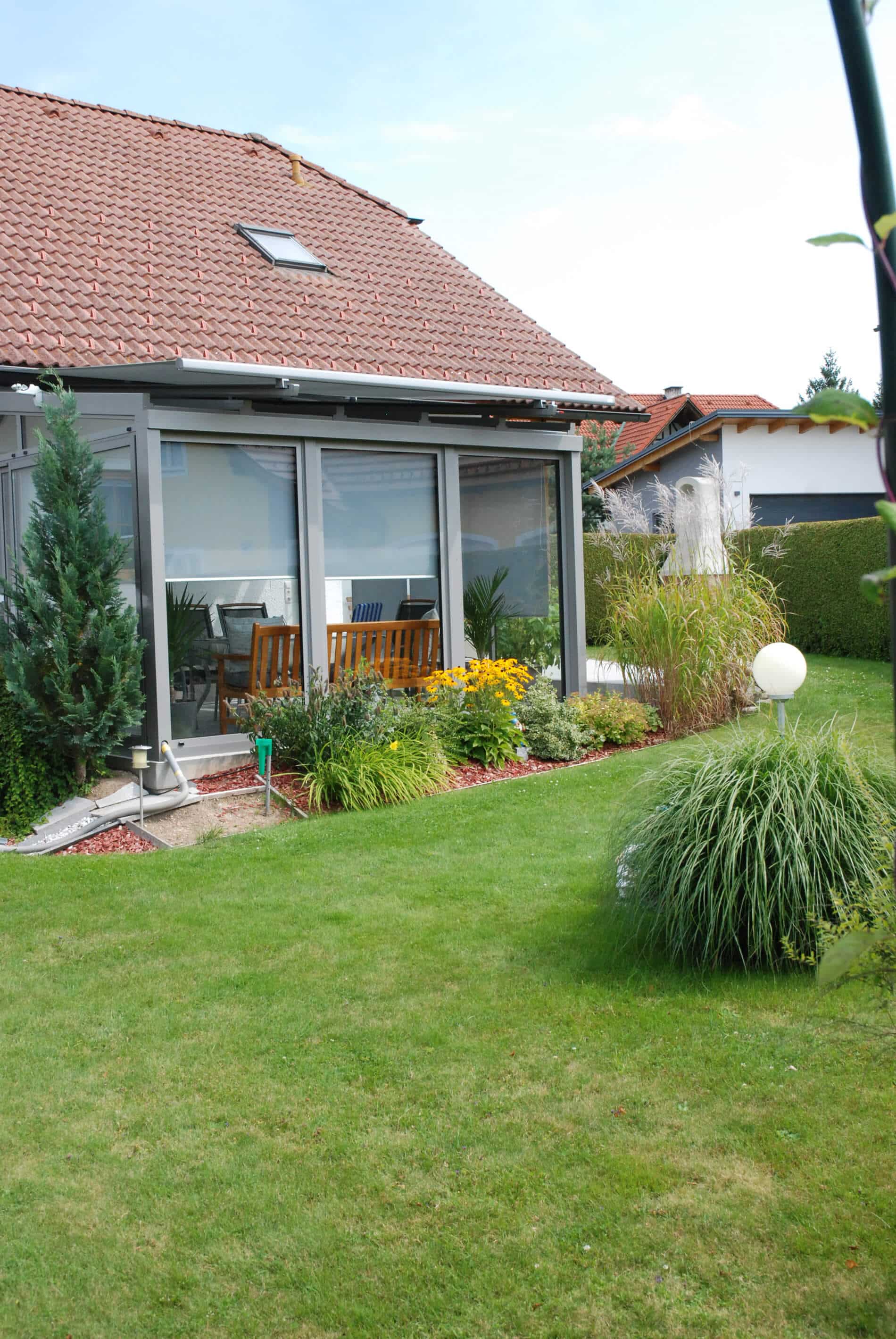 Ungeheizter Wintergarten Anbau für Einfamlienhaus