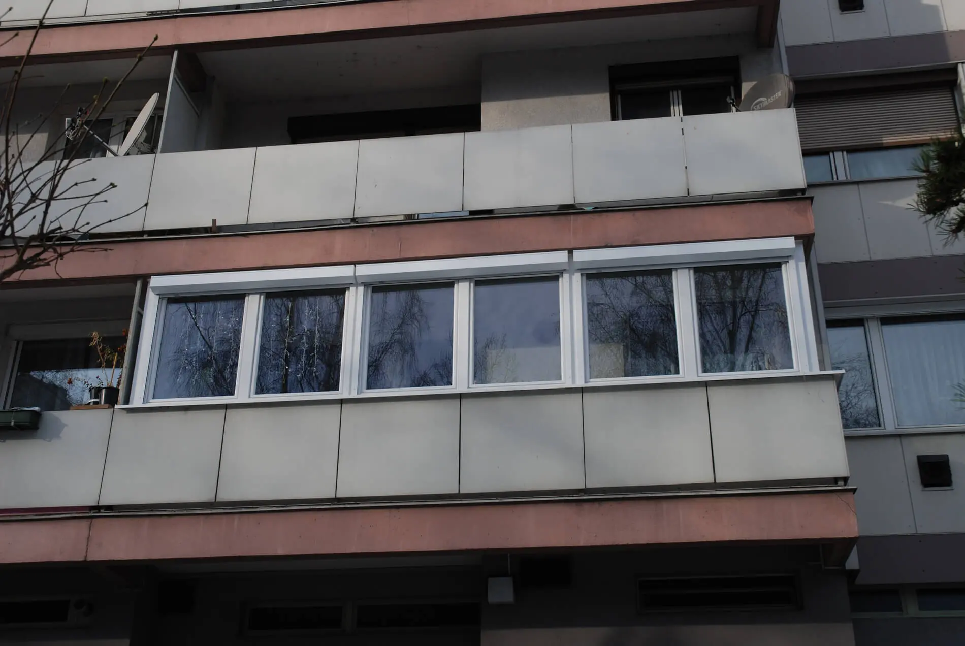 Verglasung Balkon Schallschutz