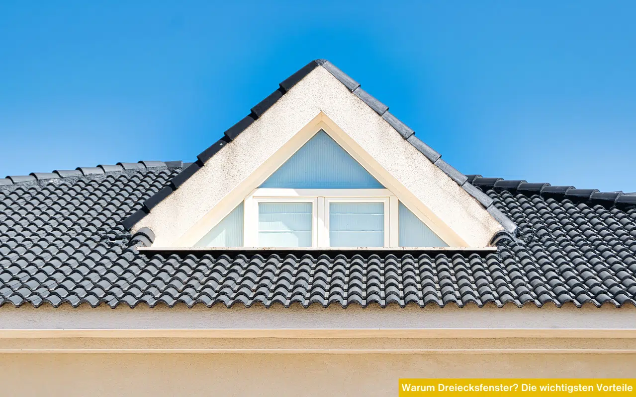 Vorteile von Dreiecksfenstern im Giebel für mehr Tageslicht und eine moderne Fassadengestaltung bei Dachgeschossausbauten.