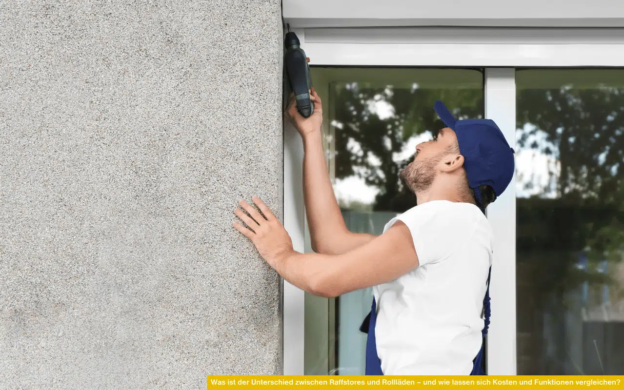 Was ist der Unterschied zwischen Raffstores und Rollläden? Vergleich von Kosten, Funktionen, Sonnenschutz, Sichtschutz und Wärmeschutz.