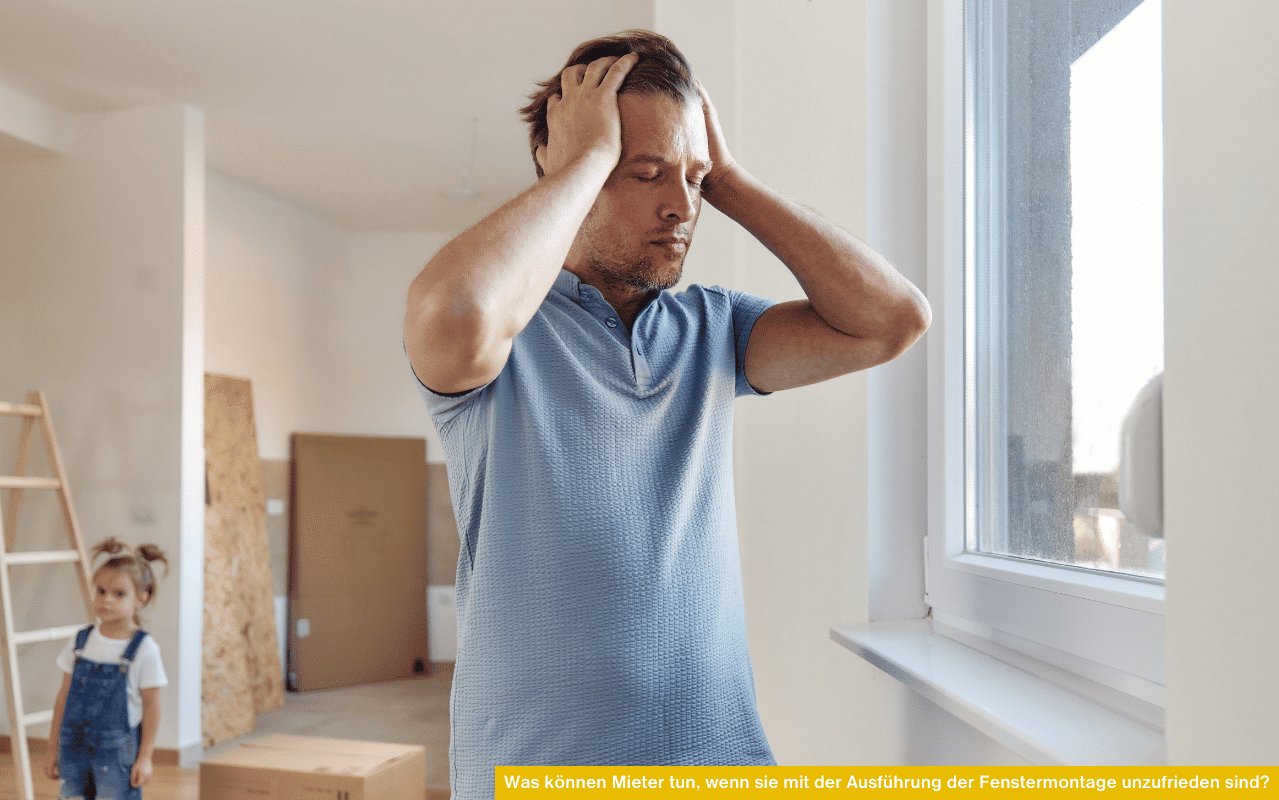 Was können Mieter tun, wenn sie mit der Ausführung der Fenstermontage unzufrieden sind? Unzufriedenheit nach Montage