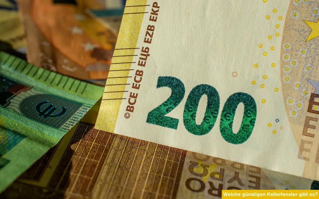 Welche günstigen Kellerfenster gibt es? Profilquerschnitt von Kunststofffenstern zur kostengünstigen Kellerdämmung.