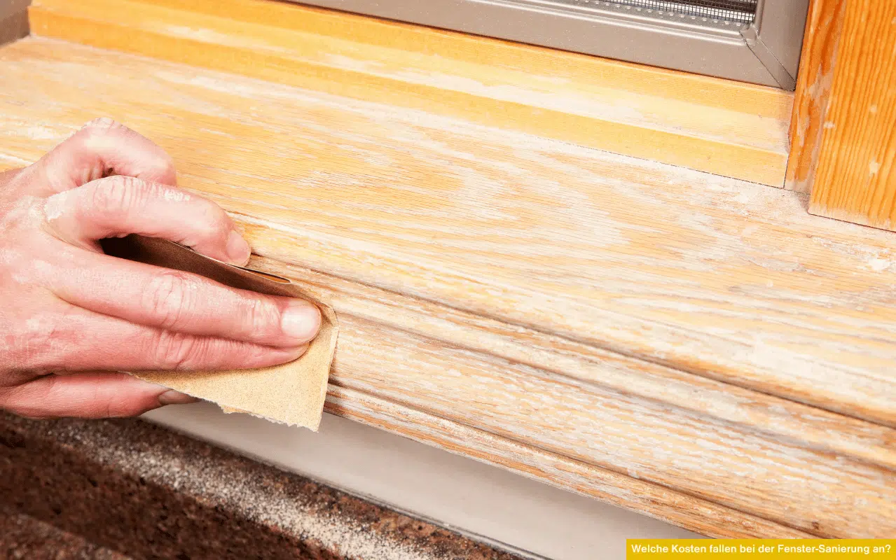 Welche Kosten fallen bei der Fenster-Sanierung an? Infos zu Reparaturen, Oberflächenaufbereitung und Sanierungsmöglichkeiten alter Holzfenster.